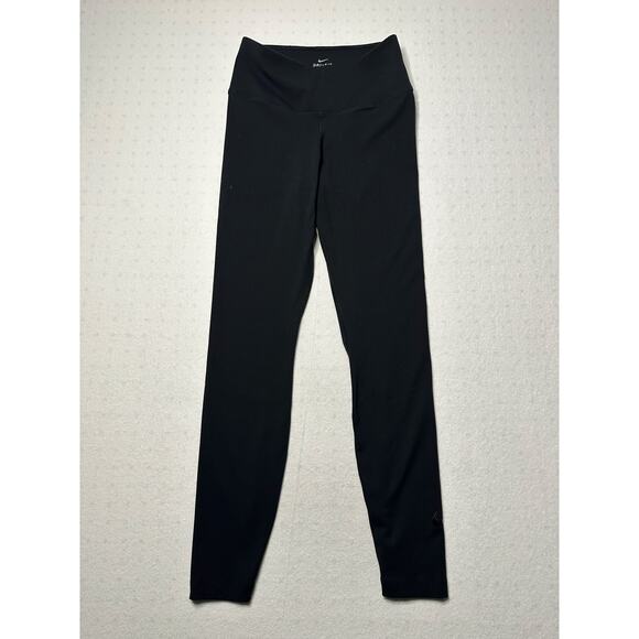 Nike Dri-FIT Women’s Black High-Waist Leggings Size M – Moisture Wicking - Picture 2 of 9